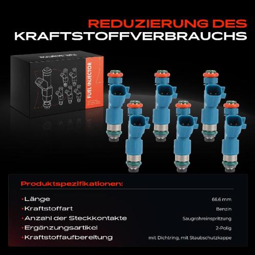 6x Einspritzventil Einspritzdüse für Volvo S80 XC60 XC90 V70 3.2L 2007-2015 Bild 6x Einspritzventil Einspritzdüse für Volvo S80 XC60 XC90 V70 3.2L 2007-2015