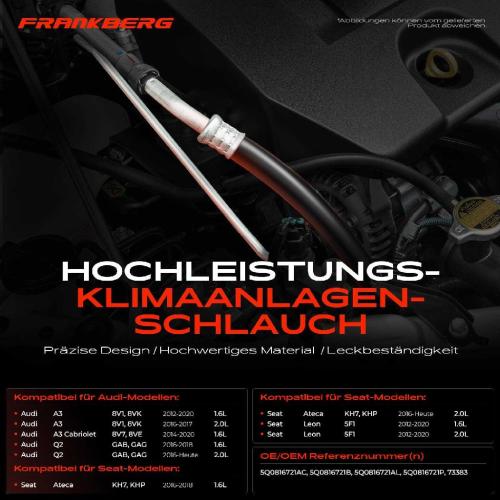 1x Hochdruckleitung Klimaanlage für VW Golf Audi A3 Skoda Octavia Seat Bild 1x Hochdruckleitung Klimaanlage für VW Golf Audi A3 Skoda Octavia Seat