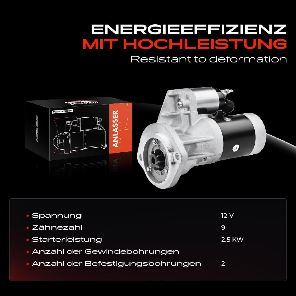 1x Anlasser Starter für Ford Maverick Nissan Cabstar E Pathfinder II Pick-up Terrano I Van Trade Kasten