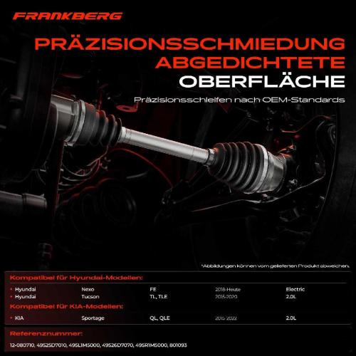 1x Antriebswelle Gelenksatz Vorderachse für Hyundai Tucson TL Nexo KIA Sportage Bild 1x Antriebswelle Gelenksatz Vorderachse für Hyundai Tucson TL Nexo KIA Sportage