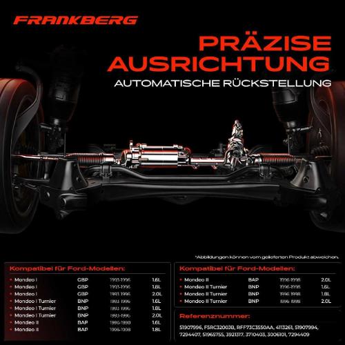 Frankberg 1x Lenkgetriebe Servolenkgetriebe für Ford Mondeo I Turnier Mondeo II 1996-1998 Bild Frankberg 1x Lenkgetriebe Servolenkgetriebe für Ford Mondeo I Turnier Mondeo II 1996-1998