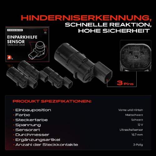 4x Parksensor PDC Sensor Vorne und Hinten für Land Rover Range Rover III 3 Bild 4x Parksensor PDC Sensor Vorne und Hinten für Land Rover Range Rover III 3