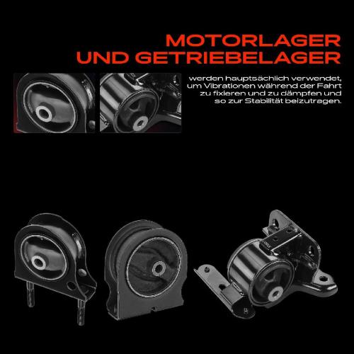 2x Motorlager Getriebelagerlager Links für Toyota RAV 4 I A1 2.0L 1998-2000 Bild 2x Motorlager Getriebelagerlager Links für Toyota RAV 4 I A1 2.0L 1998-2000