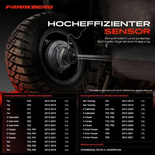 1x ABS Sensor Hinterachse beidseitig für BMW F20 F21 F23 F22 F87 F34 F30 F80 F31 F33 F83 F32 F82 F36 Bj ab 2011 Bild 1x ABS Sensor Hinterachse beidseitig für BMW F20 F21 F23 F22 F87 F34 F30 F80 F31 F33 F83 F32 F82 F36 Bj ab 2011