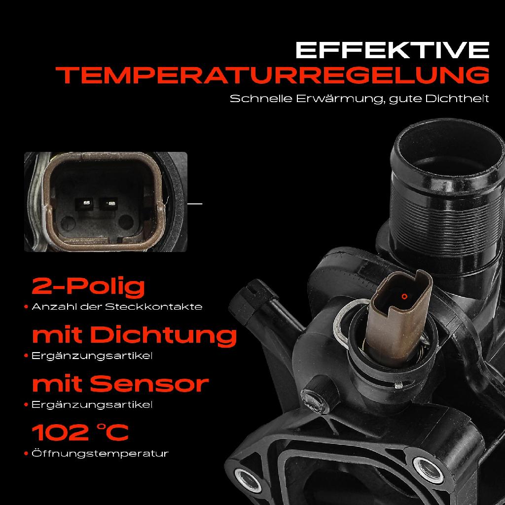 1x Thermostat Kühlmittel für Citroën C4 C5 III RD Peugeot 308 II 508 SW I 1.6L