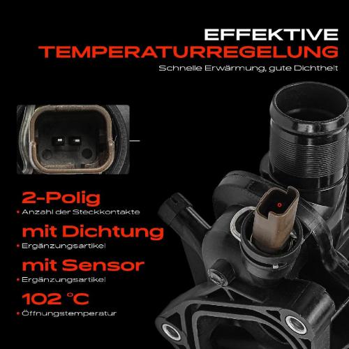 Frankberg 1x Thermostat Kühlmittel für Citroën C4 C5 III RD Peugeot 308 II 508 SW I 1.6L Bild Frankberg 1x Thermostat Kühlmittel für Citroën C4 C5 III RD Peugeot 308 II 508 SW I 1.6L