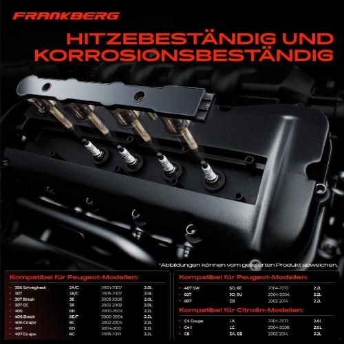 Frankberg 1x Zündmodul Zündspule für Citroën C4 Coupe I C8 Peugeot 206 Schrägheck 307 Break CC 406 407 SW 607 807 Bild Frankberg 1x Zündmodul Zündspule für Citroën C4 Coupe I C8 Peugeot 206 Schrägheck 307 Break CC 406 407 SW 607 807