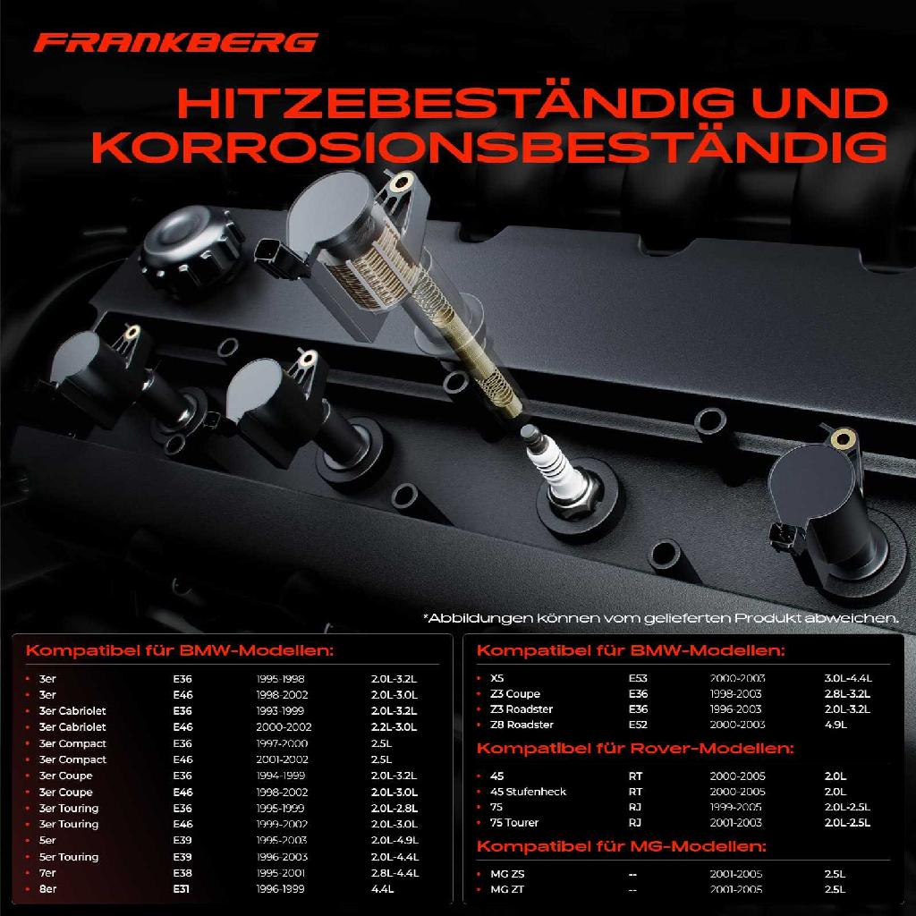 6x Zündmodul Zündspule für BMW 3er Cabriolet Coupe Touring E36 E46 5er Touring E39 E38 E31 E53 E52