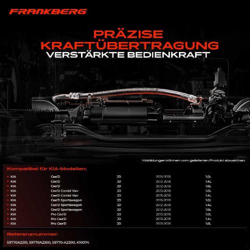 1x Seilzug Feststellbremse Hinterachse rechts für KIA Cee'D JD Pro Cee'D JD 1.0L-1.6L Bild 1x Seilzug Feststellbremse Hinterachse rechts für KIA Cee'D JD Pro Cee'D JD 1.0L-1.6L