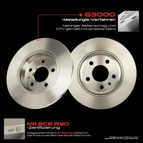 Frankberg 2x Bremsscheiben Hinterachse für Audi A4 Allroad Avant A5 Cabriolet Sportback A6 A7 Q5 2007-2018 Bild Frankberg 2x Bremsscheiben Hinterachse für Audi A4 Allroad Avant A5 Cabriolet Sportback A6 A7 Q5 2007-2018