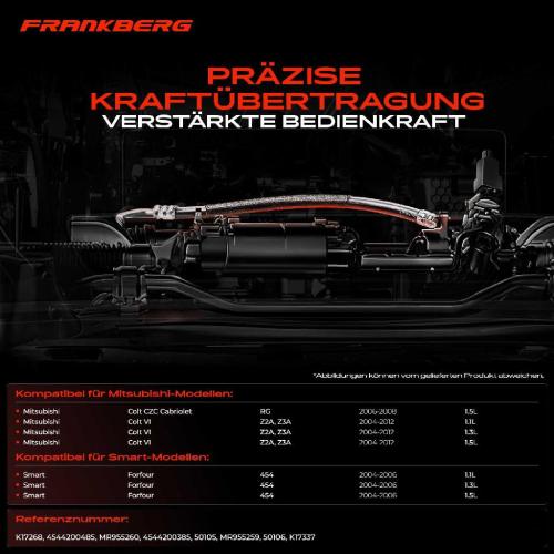 2x Seilzug Feststellbremse Hinterachse beidseitig für Mitsubishi Colt Z2A Z3A Smart Bild 2x Seilzug Feststellbremse Hinterachse beidseitig für Mitsubishi Colt Z2A Z3A Smart