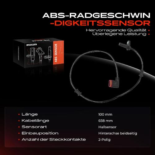 1x ABS Sensor Hinterachse beidseitig für BMW Z3 Coupe E36 Roadster 2.8L 3.0L 3.2L 1.8L 1996-2003 Bild 1x ABS Sensor Hinterachse beidseitig für BMW Z3 Coupe E36 Roadster 2.8L 3.0L 3.2L 1.8L 1996-2003