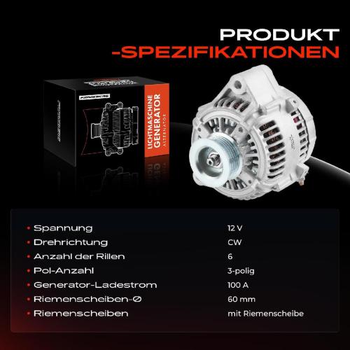 1x Lichtmaschine Generator für Lexus GS LS Jeep Cherokee Wrangler Chrysler ES Bild 1x Lichtmaschine Generator für Lexus GS LS Jeep Cherokee Wrangler Chrysler ES