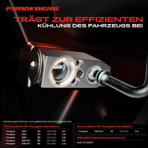 1x Expansionsventil Klimaanlage für Peugeot 508 I 8D 508 SW I 8E 1.6L 2.0L 2.2L Bild 1x Expansionsventil Klimaanlage für Peugeot 508 I 8D 508 SW I 8E 1.6L 2.0L 2.2L