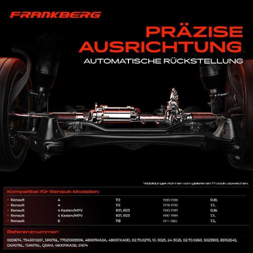 1x Lenkgetriebe Servolenkgetriebe für Renault 4 4 Kasten/MPV 6 0.8L 1.1L Bild 1x Lenkgetriebe Servolenkgetriebe für Renault 4 4 Kasten/MPV 6 0.8L 1.1L