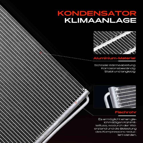 Frankberg 1x Kondensator Klimaanlage für BMW 5er E60 E61 6er E63 E64 7er E65 E66 E67 2002-2010 Bild Frankberg 1x Kondensator Klimaanlage für BMW 5er E60 E61 6er E63 E64 7er E65 E66 E67 2002-2010