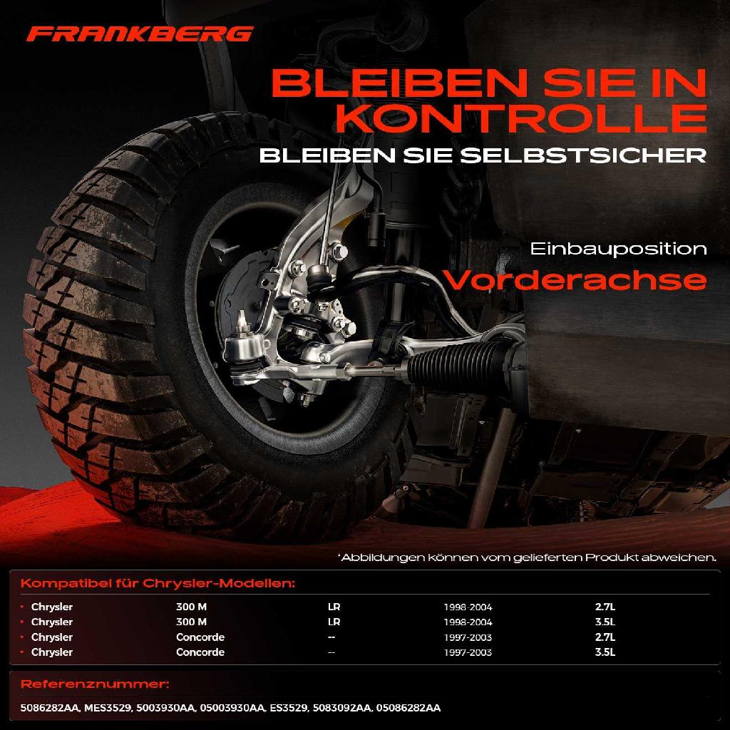 2x Spurstangenkopf Vorderachse für Chrysler 300 M LR Concorde 2.7L 3.5L 1997-2004