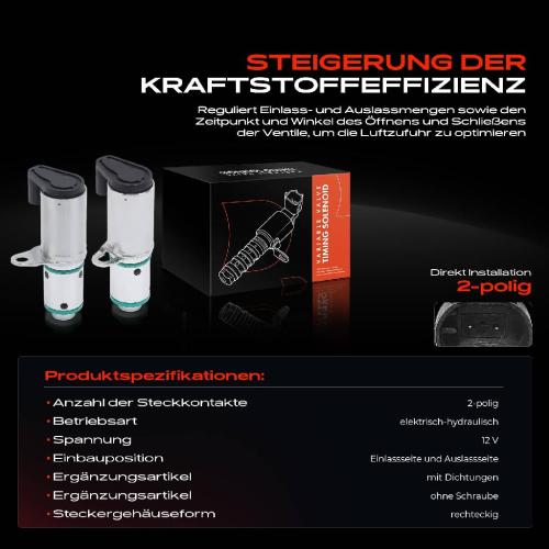 2x Steuerventil Nockenwellenverstellung für Ford Focus Mondeo Volvo C70 S80 XC60 Bild 2x Steuerventil Nockenwellenverstellung für Ford Focus Mondeo Volvo C70 S80 XC60