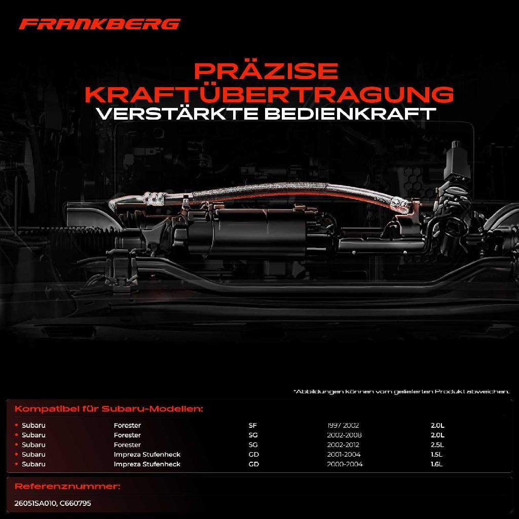 1x Seilzug Feststellbremse Hinterachse links für Subaru Forester SF SG 2.0L 2.5L Impreza GD 1.5L 1.6L