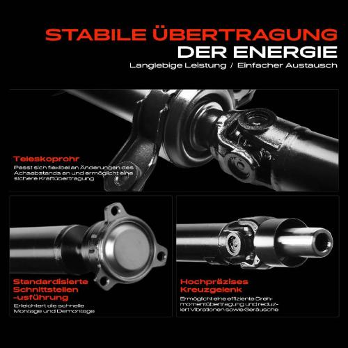 1x Kardanwelle Gelenkwelle Hinterachse für Mitsubishi Outlander I CUW 2.4L 2001-2007 Bild 1x Kardanwelle Gelenkwelle Hinterachse für Mitsubishi Outlander I CUW 2.4L 2001-2007