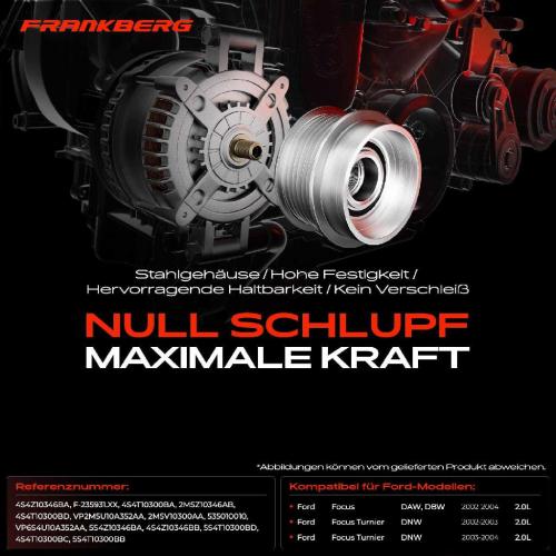 1x Generatorfreilauf Lichtmaschine für Ford Focus Turnier 2.0L Bild 1x Generatorfreilauf Lichtmaschine für Ford Focus Turnier 2.0L
