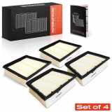 4x Luftfilter Filtereinsatz für Porsche 911 992 Cabriolet Targa 3.0L ab 2019