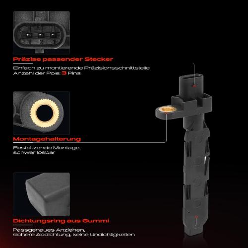 1x Kurbelwellensensor Impulsgeber für VW Touareg Audi A4 8K A6 4A A5 8T3 A7 4G 4KA A8 4H Q5 Bild 1x Kurbelwellensensor Impulsgeber für VW Touareg Audi A4 8K A6 4A A5 8T3 A7 4G 4KA A8 4H Q5