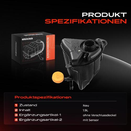1x Ausgleichsbehälter Kühlmittelbehälter für BMW F01 F02 F04 F06 F07 F10 F11 F18 Bild 1x Ausgleichsbehälter Kühlmittelbehälter für BMW F01 F02 F04 F06 F07 F10 F11 F18