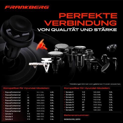 10x Befestigungsclips Motorhaube Vorne für Hyundai Equus/Centennial Sonata II IV V Bild 10x Befestigungsclips Motorhaube Vorne für Hyundai Equus/Centennial Sonata II IV V