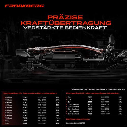 1x Seilzug Feststellbremse Hinterachse links für Mercedes-Benz C-Klasse W202 CLK C208 Bild 1x Seilzug Feststellbremse Hinterachse links für Mercedes-Benz C-Klasse W202 CLK C208