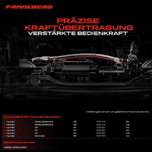 1x Seilzug Feststellbremse Hinterachse links für Hyundai i30 FD Elantra Stufenheck HD Bild 1x Seilzug Feststellbremse Hinterachse links für Hyundai i30 FD Elantra Stufenheck HD