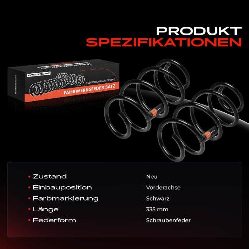 Frankberg 2x Fahrwerksfeder Vorderachse für Hyundai i40 VF i40 CW 1.6L 2.0L 2011-2019 Bild Frankberg 2x Fahrwerksfeder Vorderachse für Hyundai i40 VF i40 CW 1.6L 2.0L 2011-2019