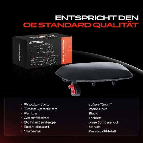 1x Türgriff Hinten Links außen für Fiat Panda 169 Panda Kasten/Schrägheck 1.1L 1.2L 1.4L 2003-2013 Bild 1x Türgriff Hinten Links außen für Fiat Panda 169 Panda Kasten/Schrägheck 1.1L 1.2L 1.4L 2003-2013