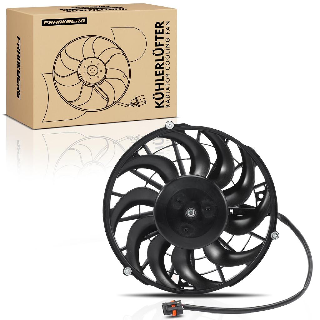 Frankberg 1x Motorkühller Einfachlüfter mit Kühlerlüfterrahmen Opel Calibra A Corsa B Tigra Vectra