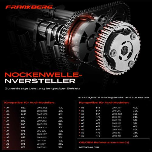 1x Nockenwellenversteller für VW Touareg Audi A4 A5 A6 A8 R8 4S3 Spyder Bild 1x Nockenwellenversteller für VW Touareg Audi A4 A5 A6 A8 R8 4S3 Spyder