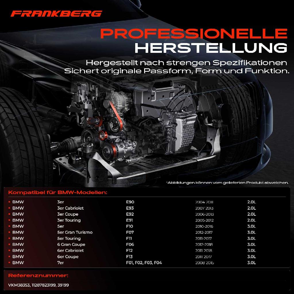 1x Spannrolle Riemenspanner für BMW 3er 5er 6er 7er X1 X5 X6 E90 E91 E84 F11 F01