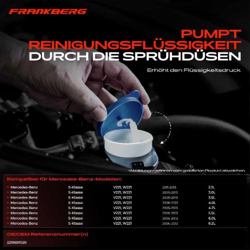 1x Waschwasserbehälter Scheibenreinigung für Mercedes-Benz S-Klasse W221 Bild 1x Waschwasserbehälter Scheibenreinigung für Mercedes-Benz S-Klasse W221