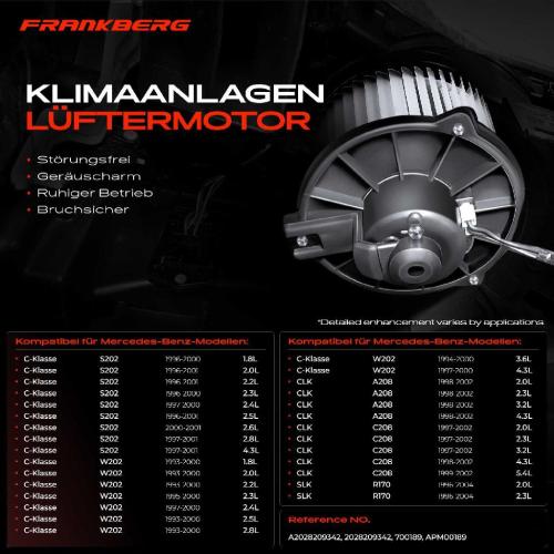 1x Gebläsemotor Innenraumgebläse für Mercedes Benz W202 S202 C208 A208 Bild 1x Gebläsemotor Innenraumgebläse für Mercedes Benz W202 S202 C208 A208