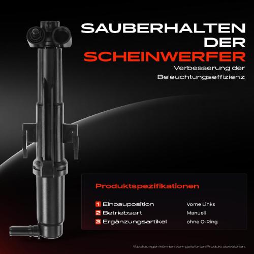 1x Scheinwerferreinigung Waschwasserdüse Vorne Links für BMW X3 F25 X4 F26 2013-2018 Bild 1x Scheinwerferreinigung Waschwasserdüse Vorne Links für BMW X3 F25 X4 F26 2013-2018