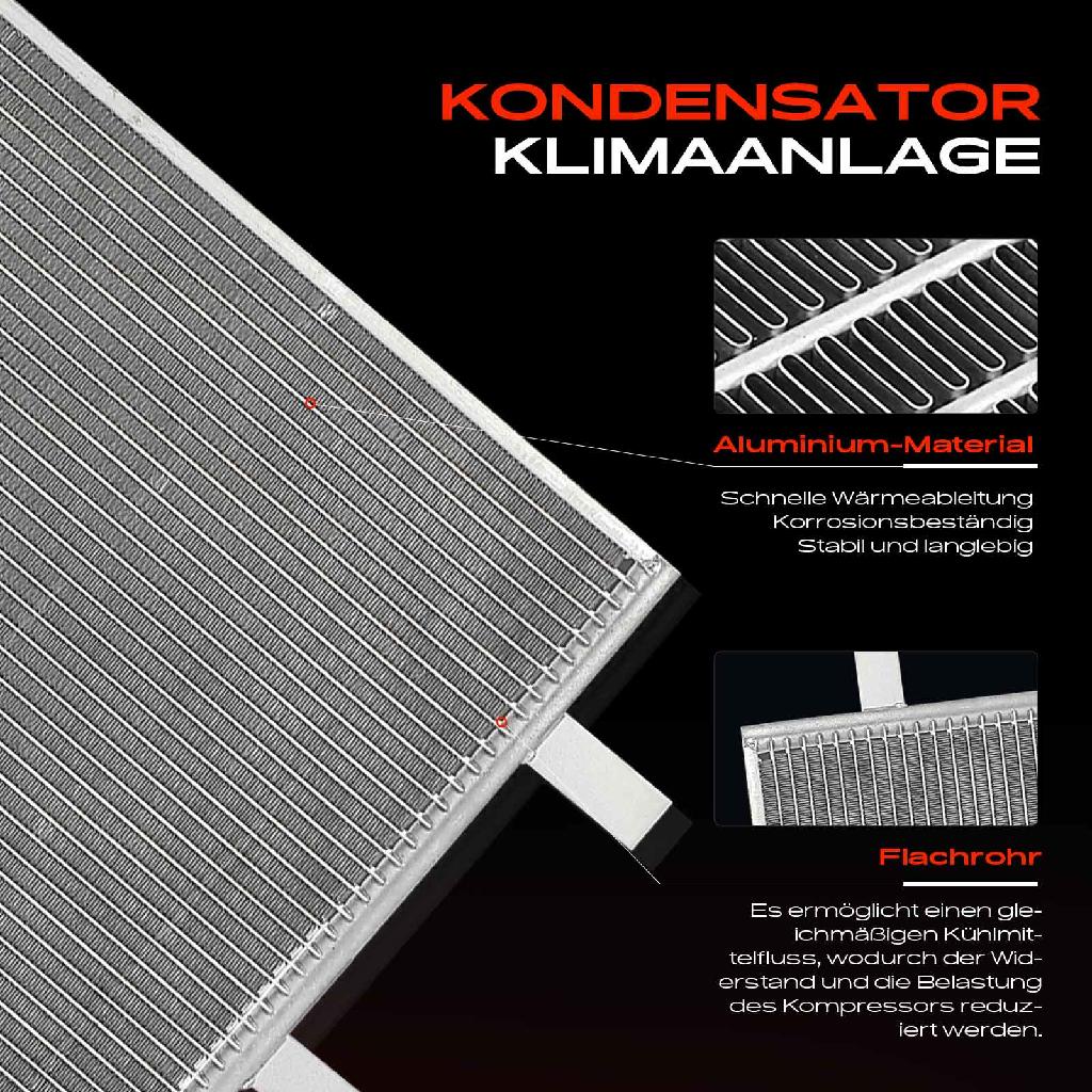 1x Kondensator Klimaanlage für Mercedes-Benz W420 Renault Kangoo