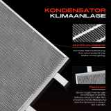 1x Kondensator Klimaanlage für Mercedes-Benz W420 Renault Kangoo