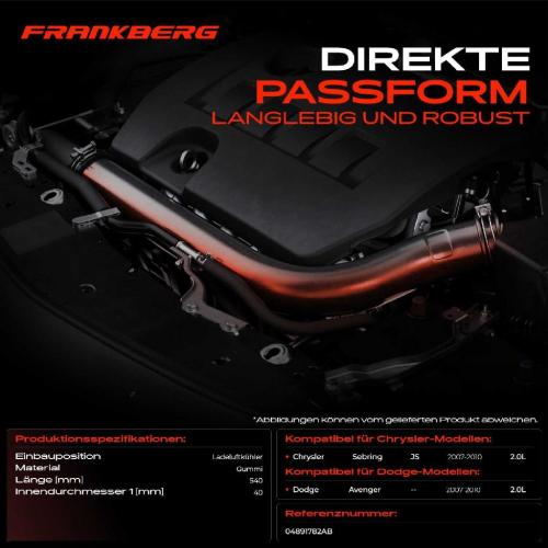 1x Kühlerschlauch Turboschlauch für Chrysler Sebring JS Sebring Cabriolet Dodge Avenger 2.0L 2007-2010 Bild 1x Kühlerschlauch Turboschlauch für Chrysler Sebring JS Sebring Cabriolet Dodge Avenger 2.0L 2007-2010