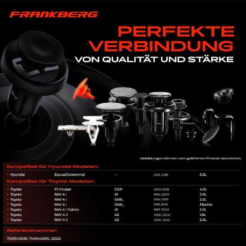 10x Befestigungsclips Hinterrad für Toyota RAV 4 IV V Hyundai Equus/Centennial Bild 10x Befestigungsclips Hinterrad für Toyota RAV 4 IV V Hyundai Equus/Centennial