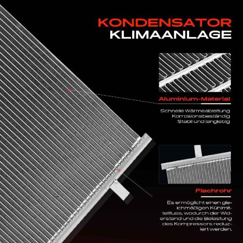Frankberg 1x Kondensator Klimaanlage für Mazda 3 Stufenheck BL 1.6L 2.0L 2.3L 2.2L 2008-2014 Bild Frankberg 1x Kondensator Klimaanlage für Mazda 3 Stufenheck BL 1.6L 2.0L 2.3L 2.2L 2008-2014