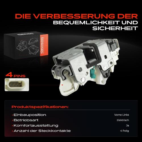 1x Türschloss Vorne Links für Jeep Wrangler II III 2.4L 2.5L 4.0L 2.8L 3.6L 3.8L Bj ab 2005 Bild 1x Türschloss Vorne Links für Jeep Wrangler II III 2.4L 2.5L 4.0L 2.8L 3.6L 3.8L Bj ab 2005
