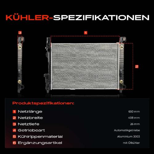 1x Kühler Wasserkühler Motorkühler für Mercedes A-Klasse W169 B-Klasse W245 1.5L Bild 1x Kühler Wasserkühler Motorkühler für Mercedes A-Klasse W169 B-Klasse W245 1.5L