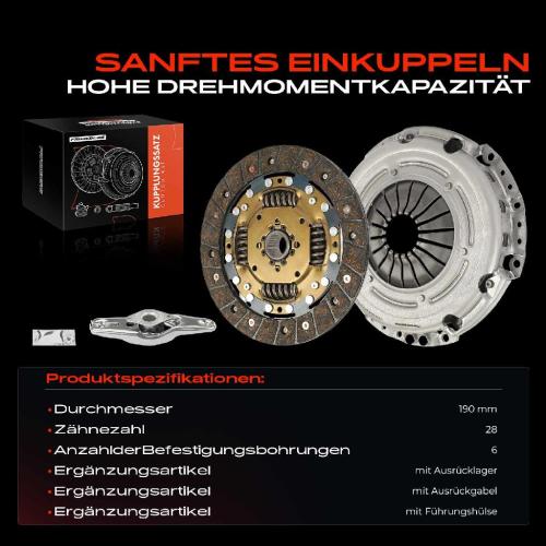 Frankberg 1x Kupplungssatz für VW Polo 9A 9N Polo Stufenheck 9A2 9A4 9A6 9N2 Skoda Fabia I 6Y2 Fabia I Combi 6Y5 Bild Frankberg 1x Kupplungssatz für VW Polo 9A 9N Polo Stufenheck 9A2 9A4 9A6 9N2 Skoda Fabia I 6Y2 Fabia I Combi 6Y5