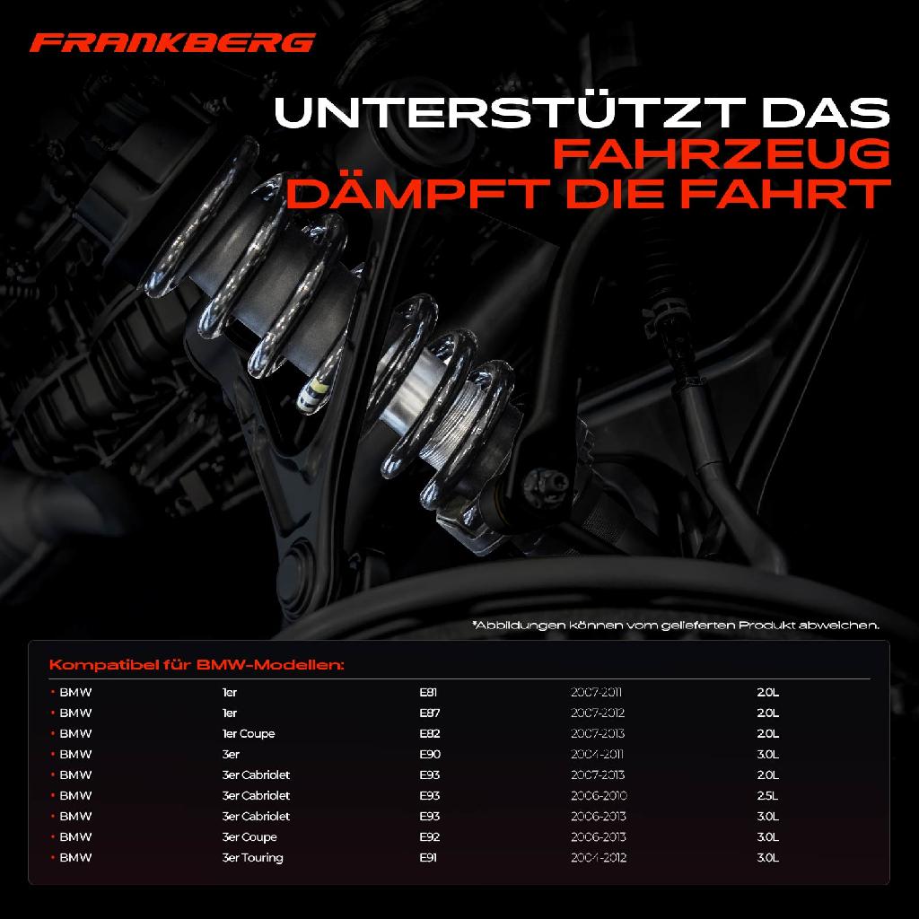 2x Fahrwerksfeder Vorderachse für BMW 1er E81 E87 E82 3er E90 E93 E92 E91 2004-2013