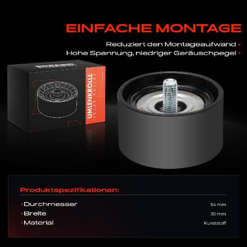 1x Umlenkrolle Führungsrolle für VW Golf Mercedes-Benz W204 Audi Jeep Bild 1x Umlenkrolle Führungsrolle für VW Golf Mercedes-Benz W204 Audi Jeep