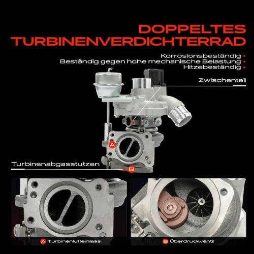 1x Abgasturbolader für Citroën C4 Coupe Grand Picasso I II I II I MPV II C5 III III Break DS3 Peugeot Bild 1x Abgasturbolader für Citroën C4 Coupe Grand Picasso I II I II I MPV II C5 III III Break DS3 Peugeot